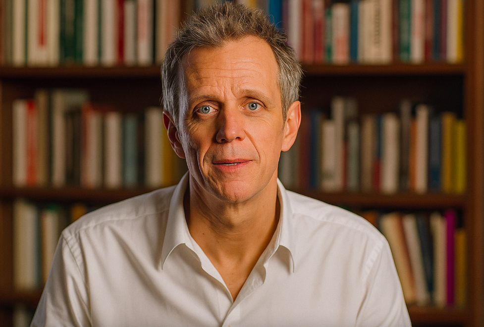 Arthur Sadoun for an interview in library