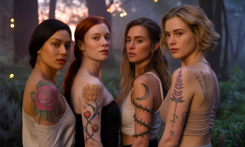 Witchy Flower Tattoo