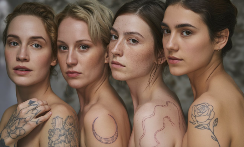 fine line tattoos for women