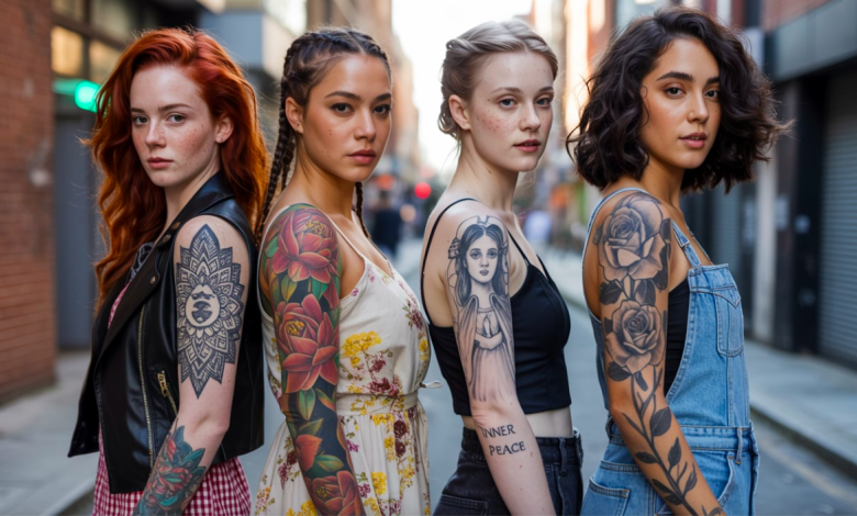 women sleeve tattoo ideas