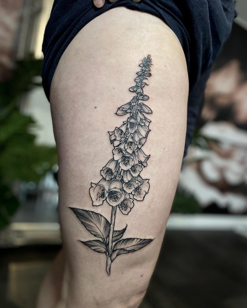 Witches' Thimbles witchy flower tattoo